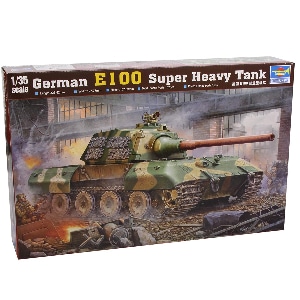 Caja de la maqueta del Tanque alemán E 100 a Escala 1:35