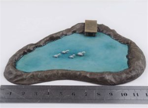 material para dioramas, escenografia fantasia, maqueta de pantano