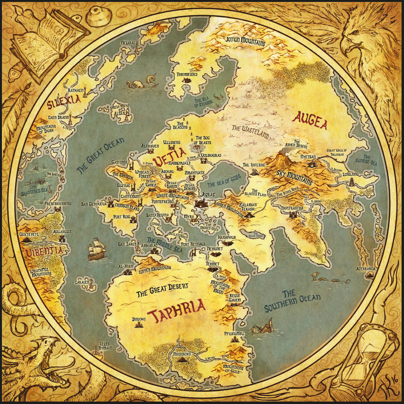 mapa imaginario de the 9th age