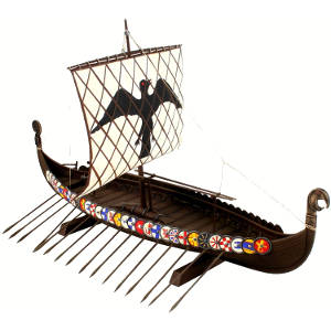 maqueta barco vikingo